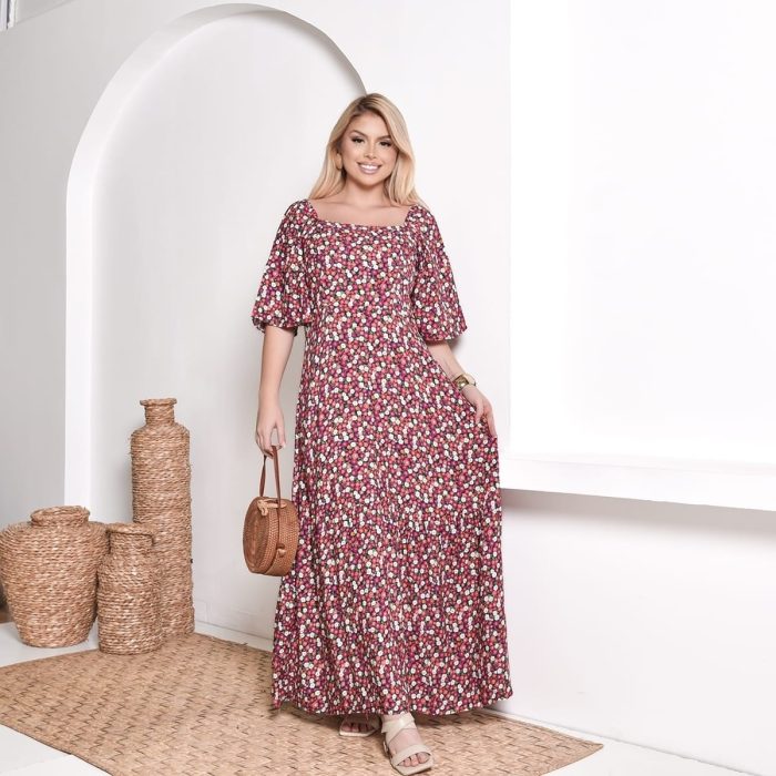 vestido decote quadrado vestido decote quadrado