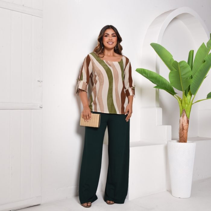 blusa manga 3/4 blusa manga 3/4