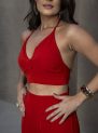 conjunto feminino vermelho verão – estilo, conforto e versatilidade