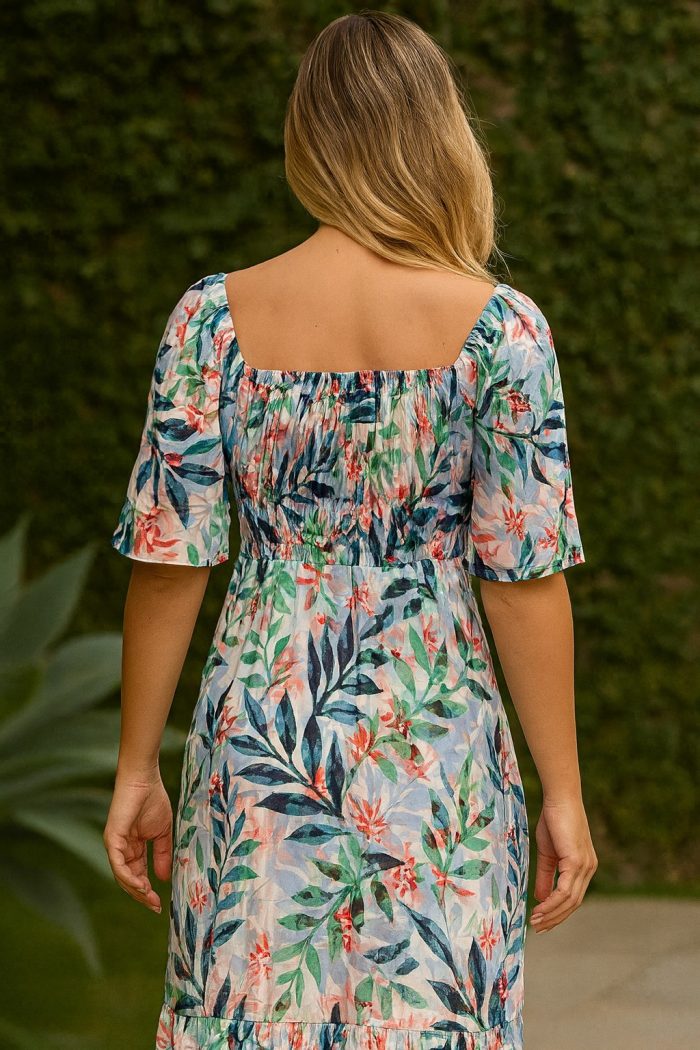 vestido floral azul bebe vestido floral azul bebe