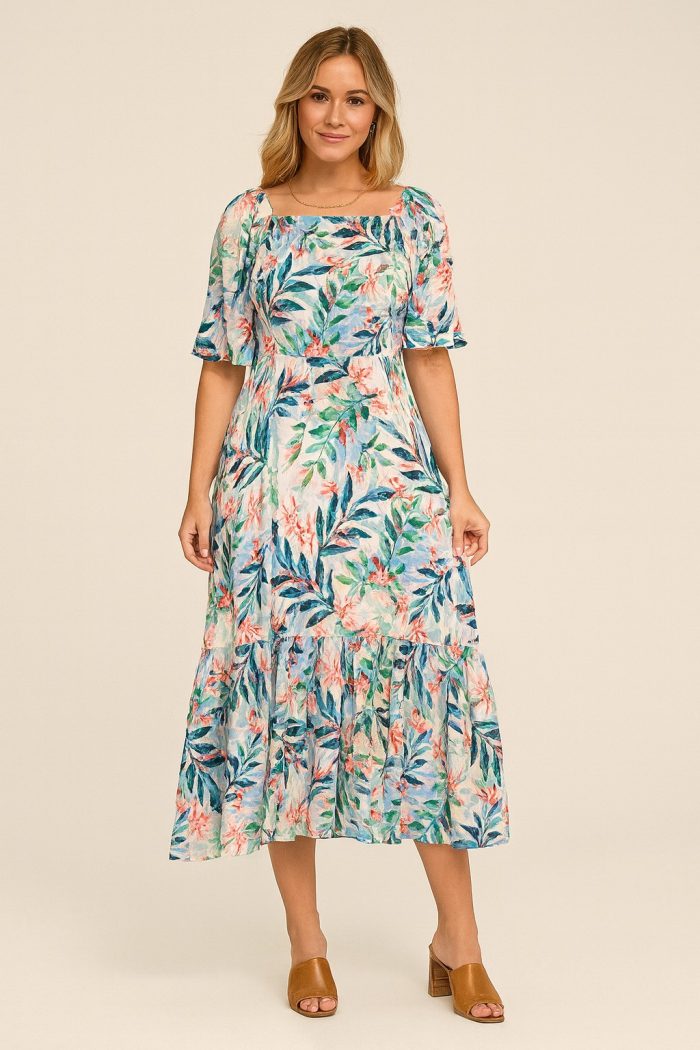 vestido floral azul bebe vestido floral azul bebe