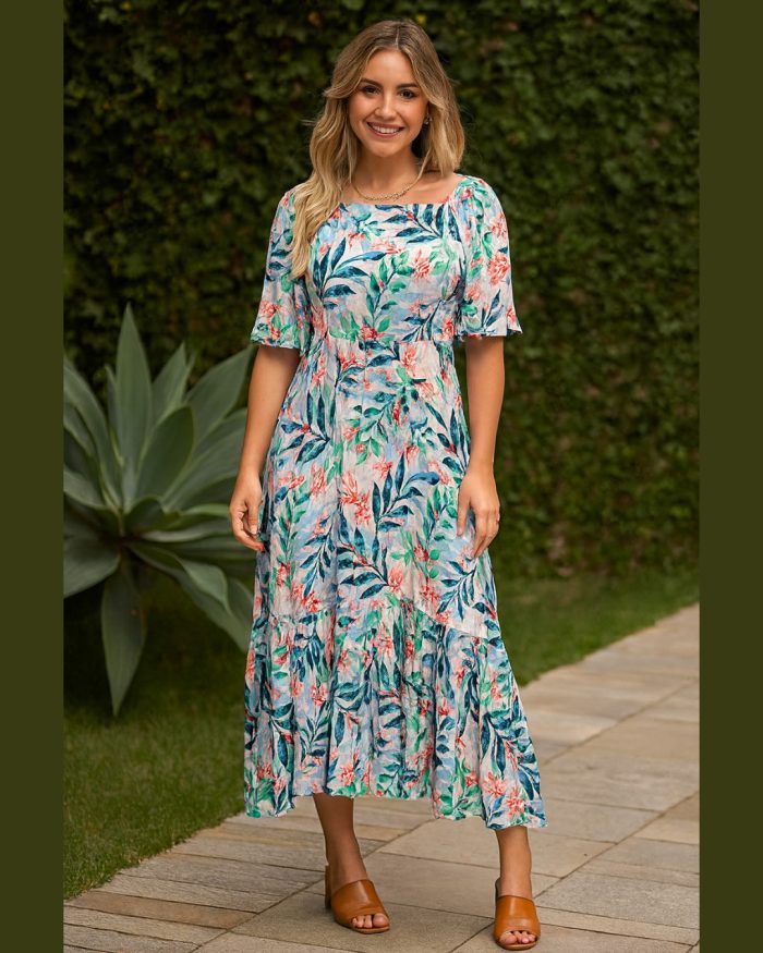 vestido floral azul bebe vestido floral azul bebe