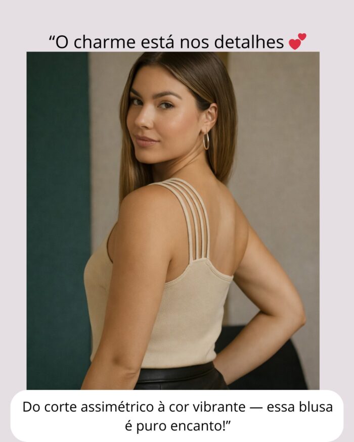 blusa feminina um ombro só com argola dourada – diversas cores blusa feminina um ombro só com argola dourada – diversas cores