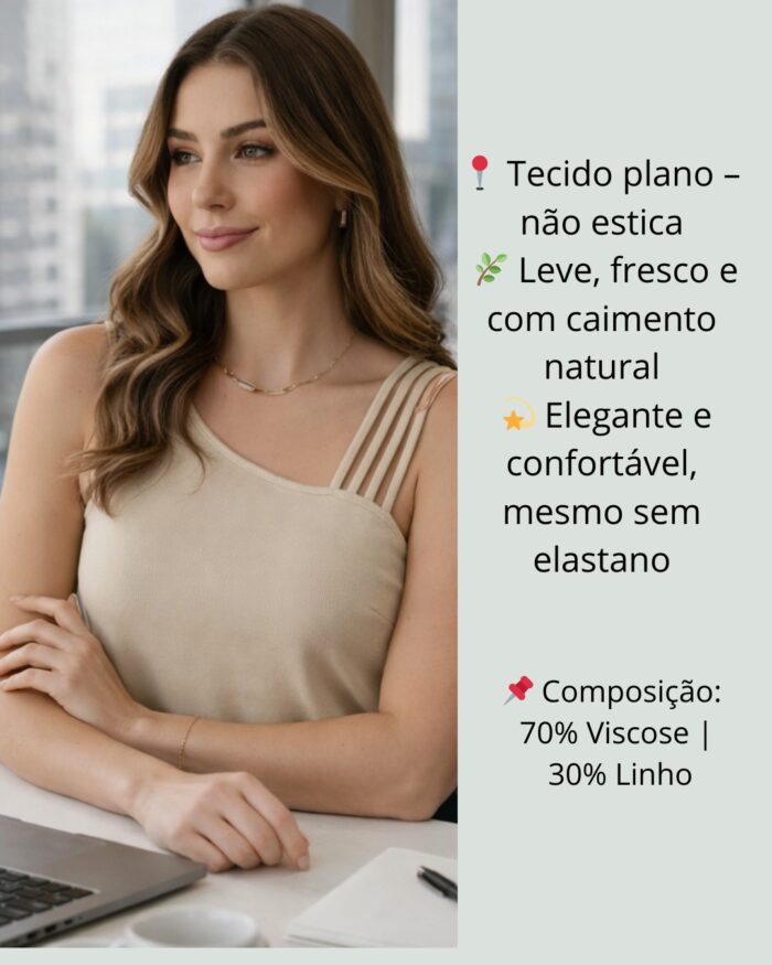 blusa feminina um ombro só com argola dourada – diversas cores blusa feminina um ombro só com argola dourada – diversas cores