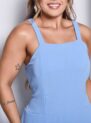 vestido longo plus azul
