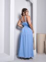 vestido longo plus azul