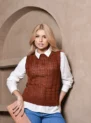 blusa feminina de tricô modal amarela – tamanho Único