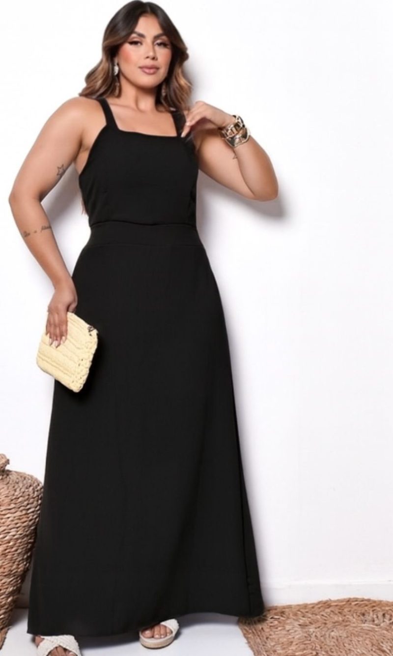 vestido longo plus