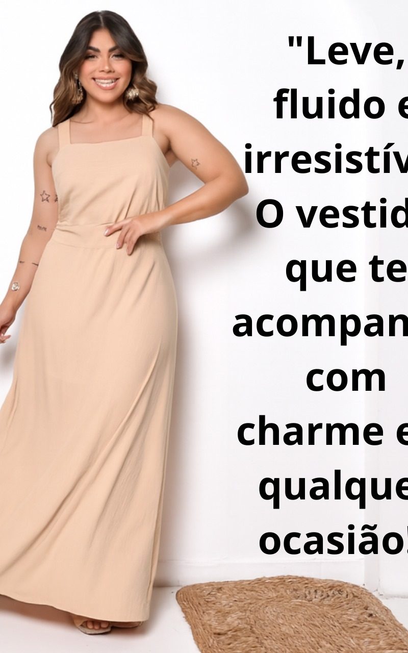 vestido longo plus