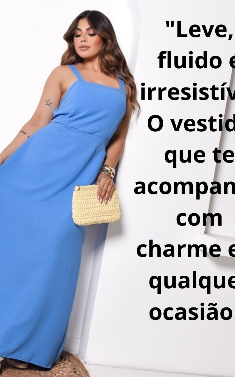 vestido longo plus