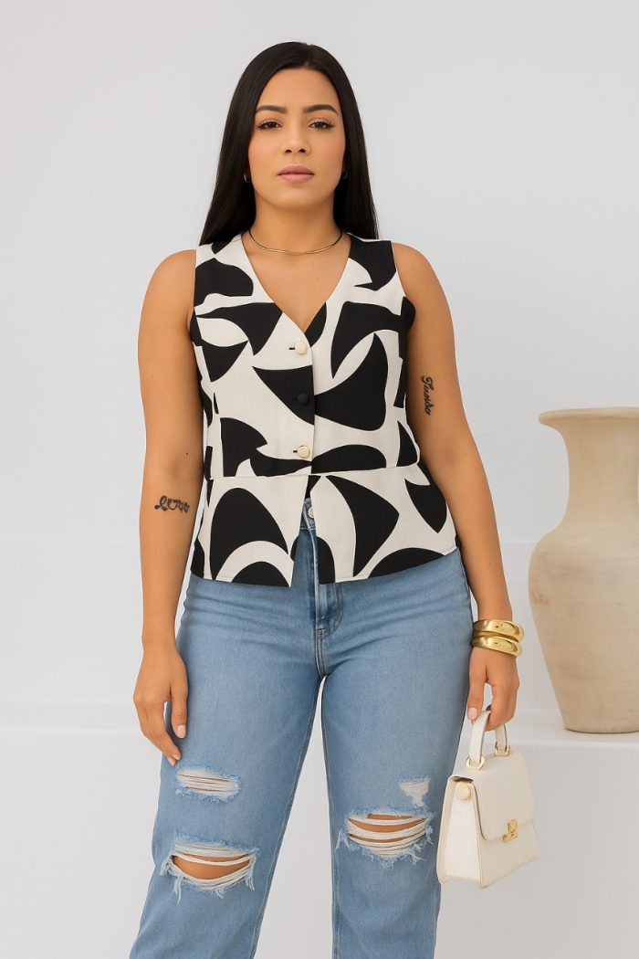 blusa basica estampada varias cores Único, azul blusa basica estampada varias cores Único, azul