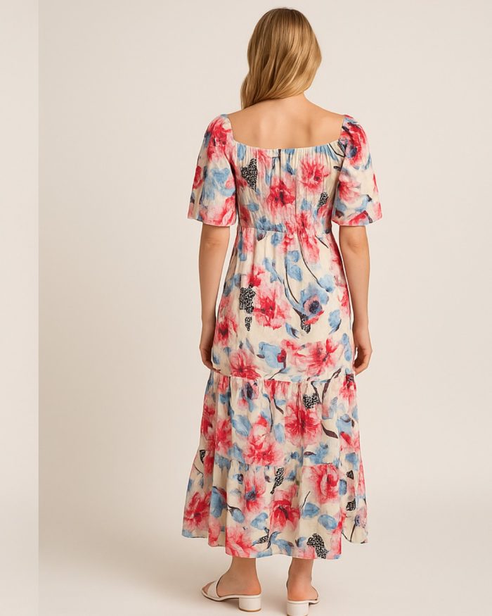 vestido longo com manga vestido longo com manga