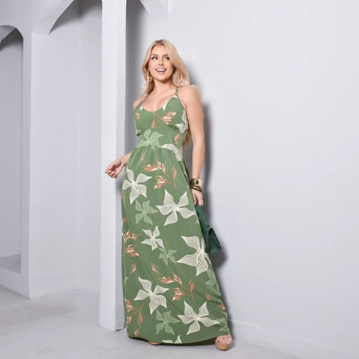 vestido ciganinha midi floral azul e branco – tamanho Único (veste do 40 ao 44) vestido ciganinha midi floral azul e branco – tamanho Único (veste do 40 ao 44)