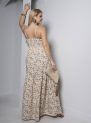vestido longo floral com bojo e alças finas – tamanho Único