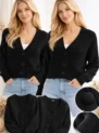 cropped tricô feminino tamanho Único várias cores