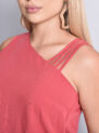 blusa alça estilizada terracota