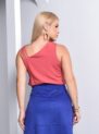 blusa alça estilizada terracota