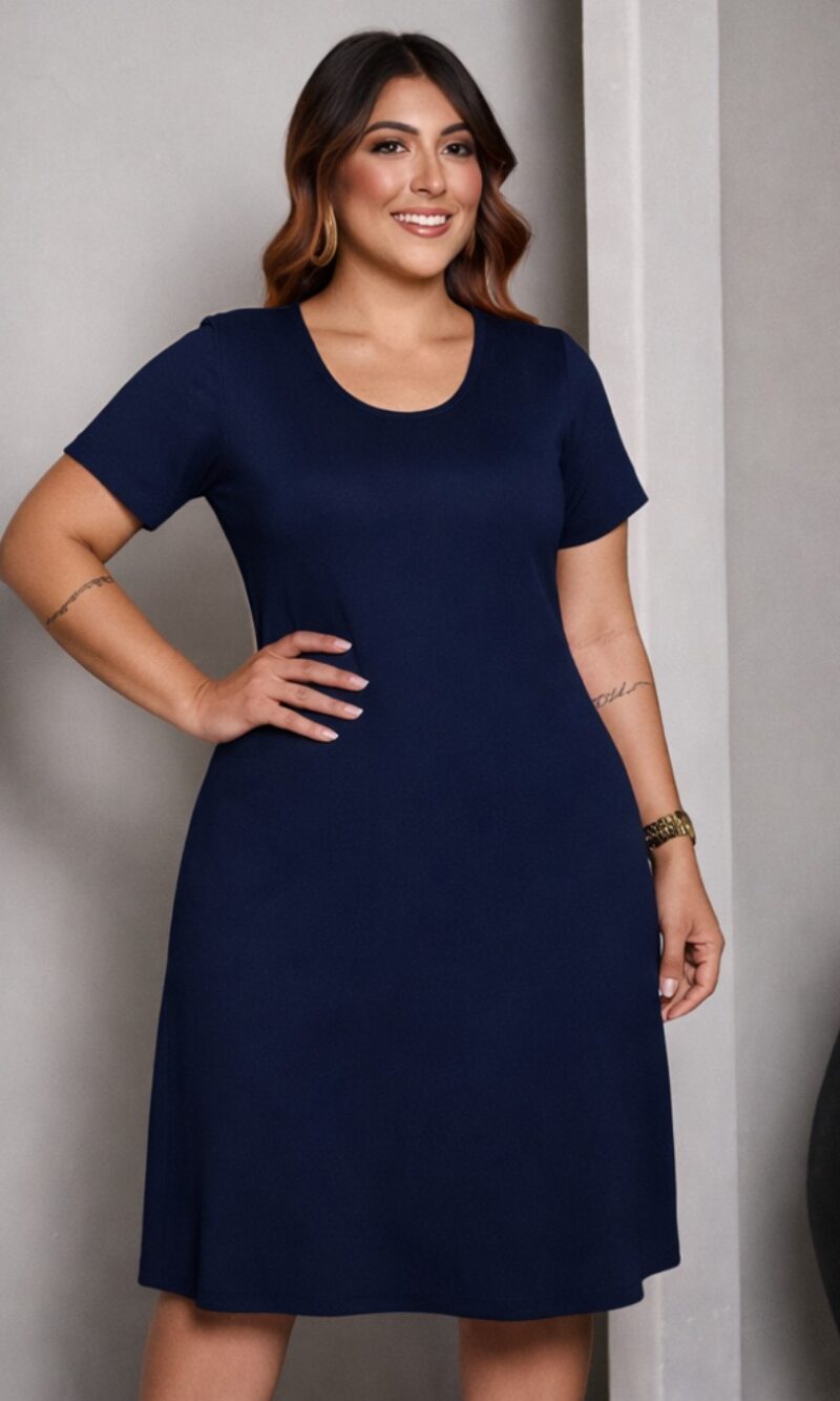 vestido midi regata feminino liso